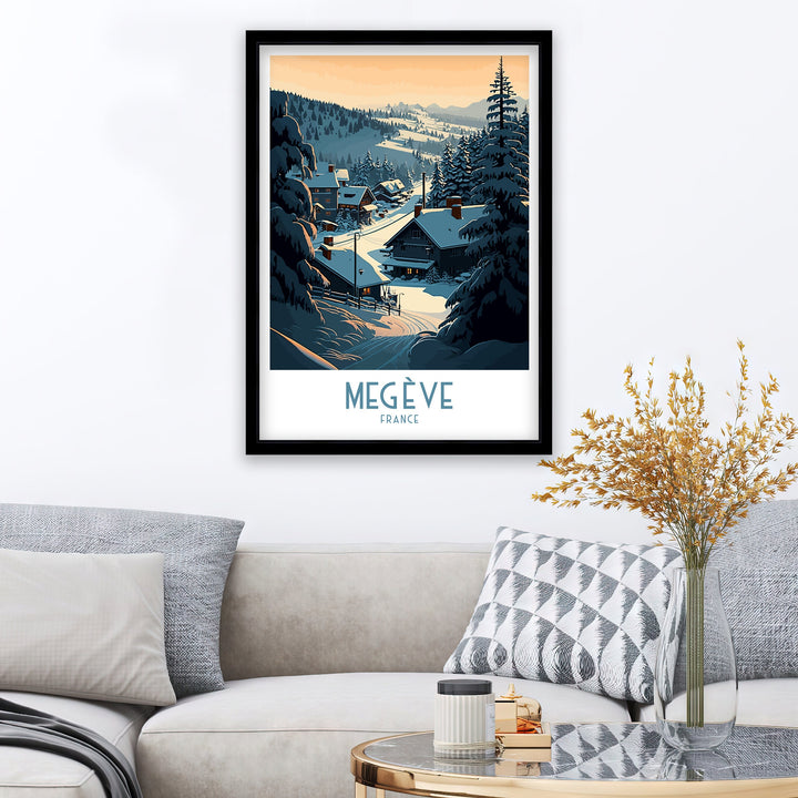 Megeve Ski Poster