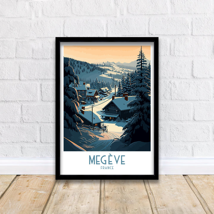 Megeve Ski Poster