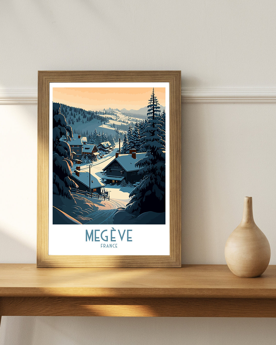 Megeve Ski Poster