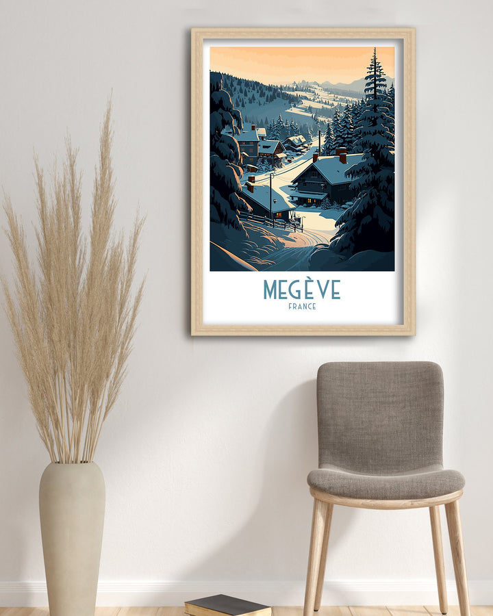 Megeve Ski Poster