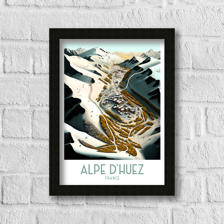 Alpe d'huez Ski Poster