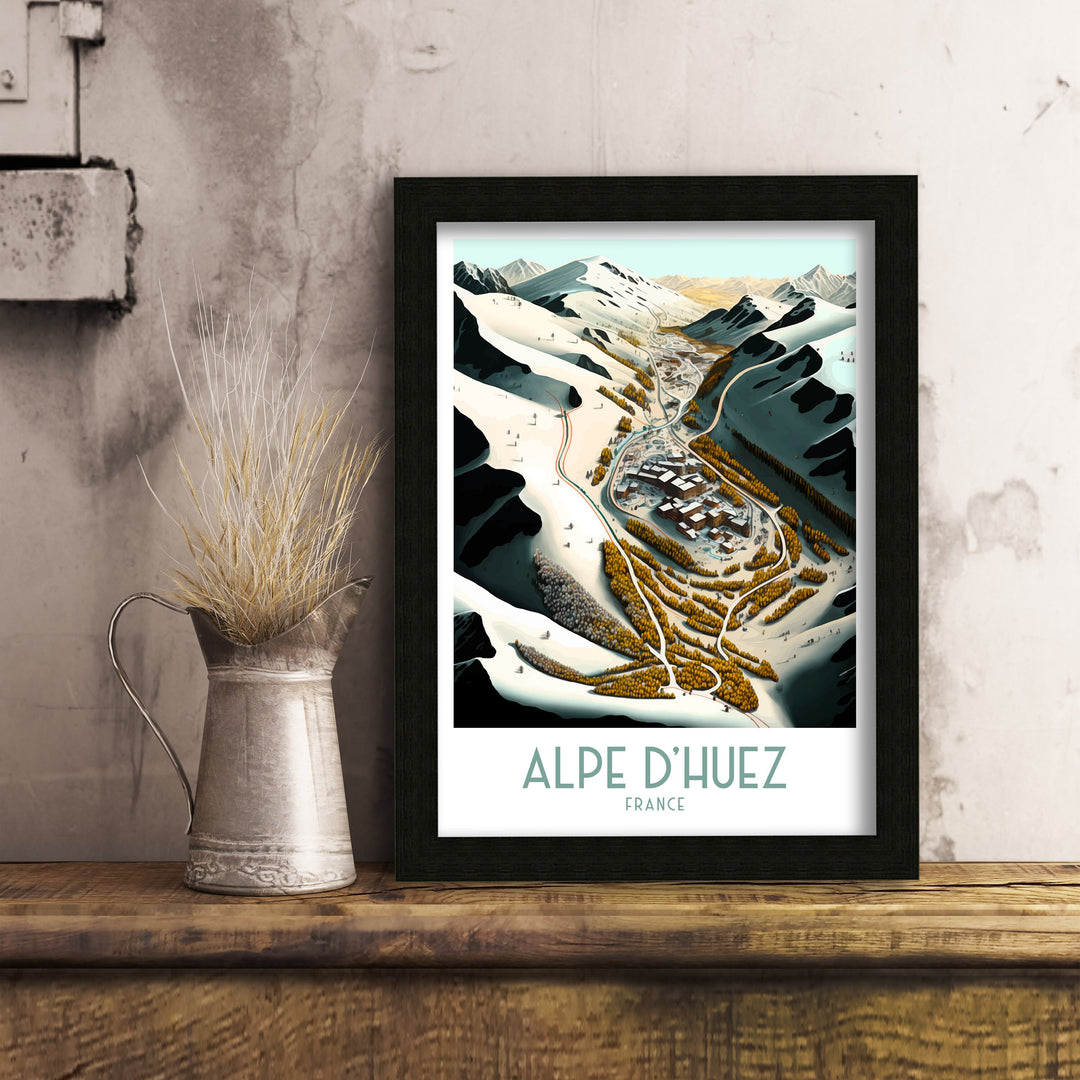 Alpe d'huez Ski Poster