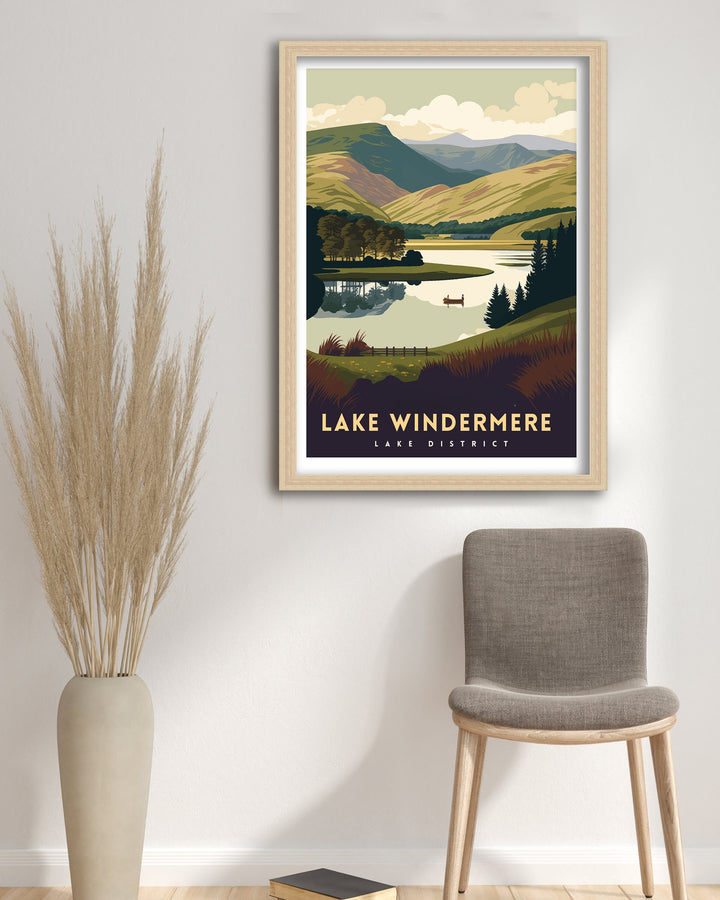 Lake Windermere Travel Poster