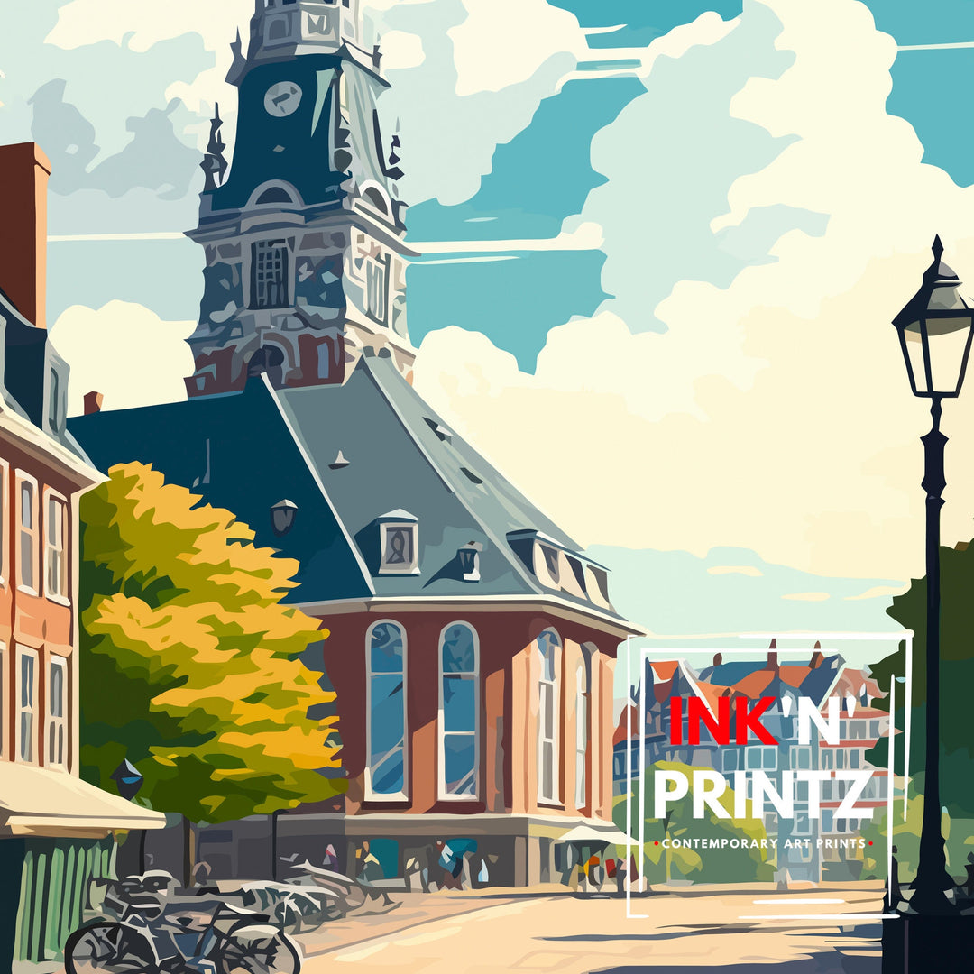 Groningen Netherlands Travel Poster Groningen