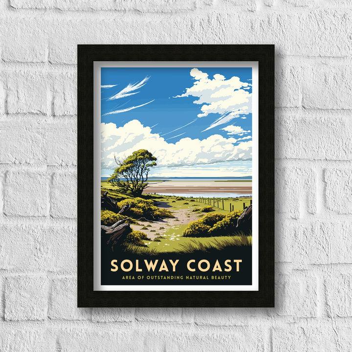 Solway Coast Travel Poster ,