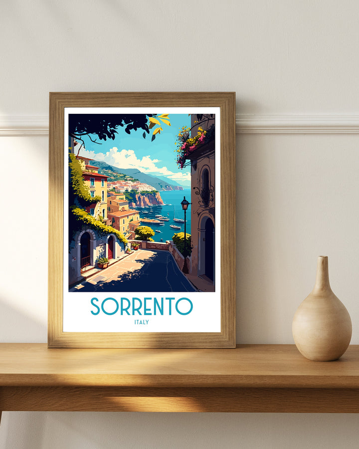 Sorrento Italy Travel Poster Sorrento