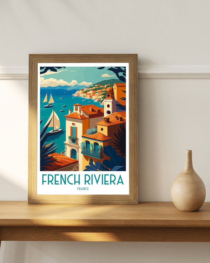 French Riviera Travel Poster - French Riviera