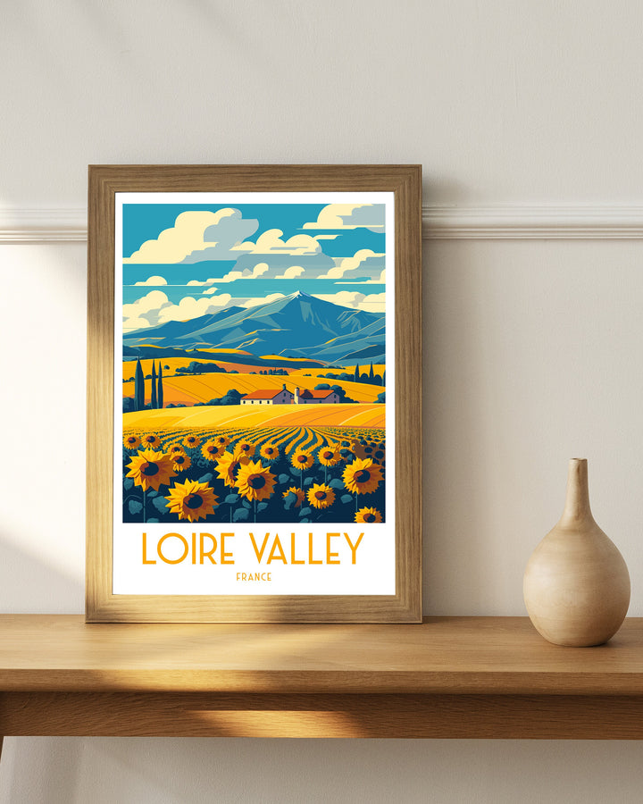 Loire Valley Travel Poster