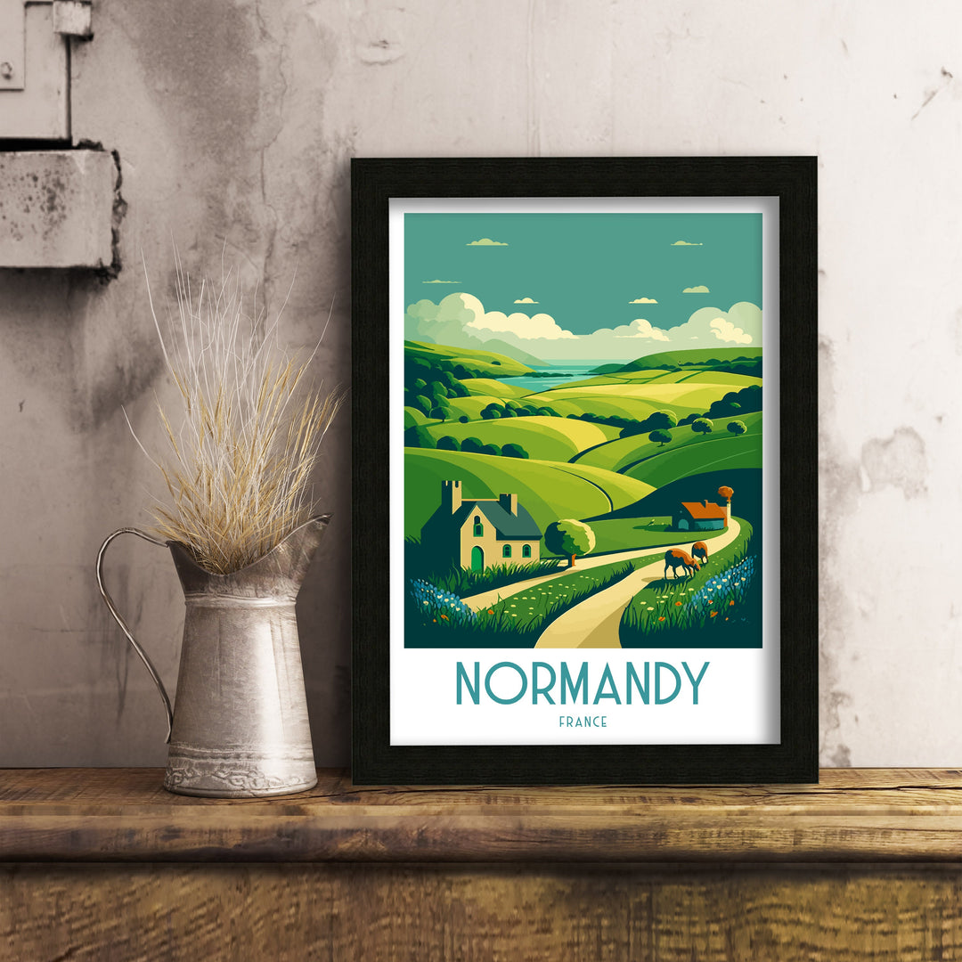 Normandy Travel Poster Normandy