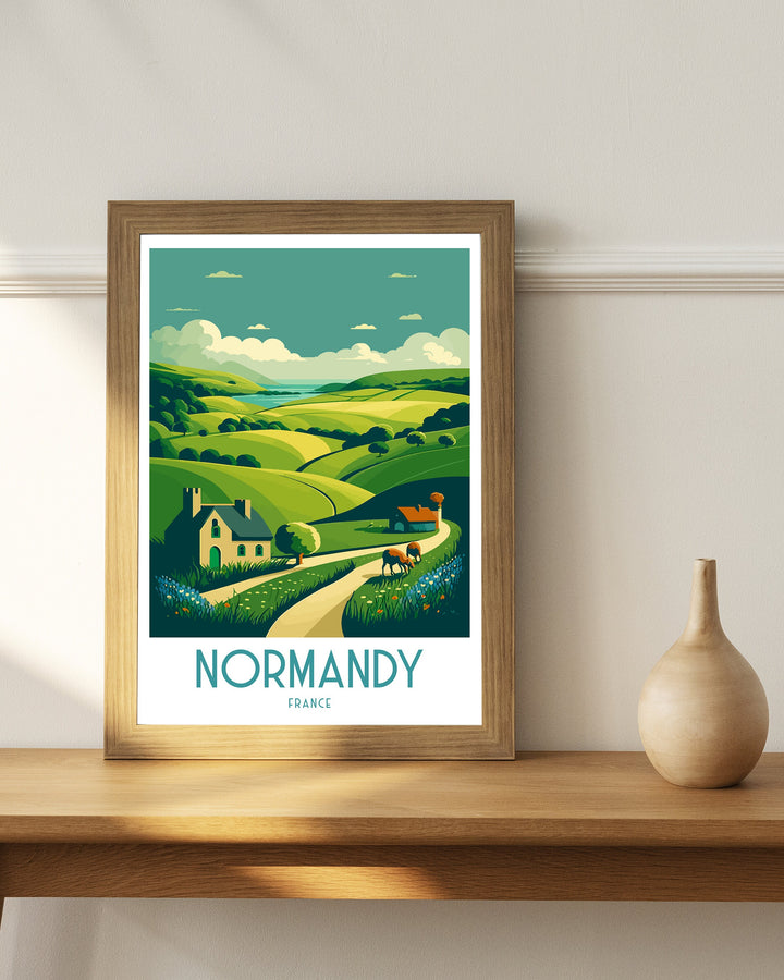 Normandy Travel Poster Normandy