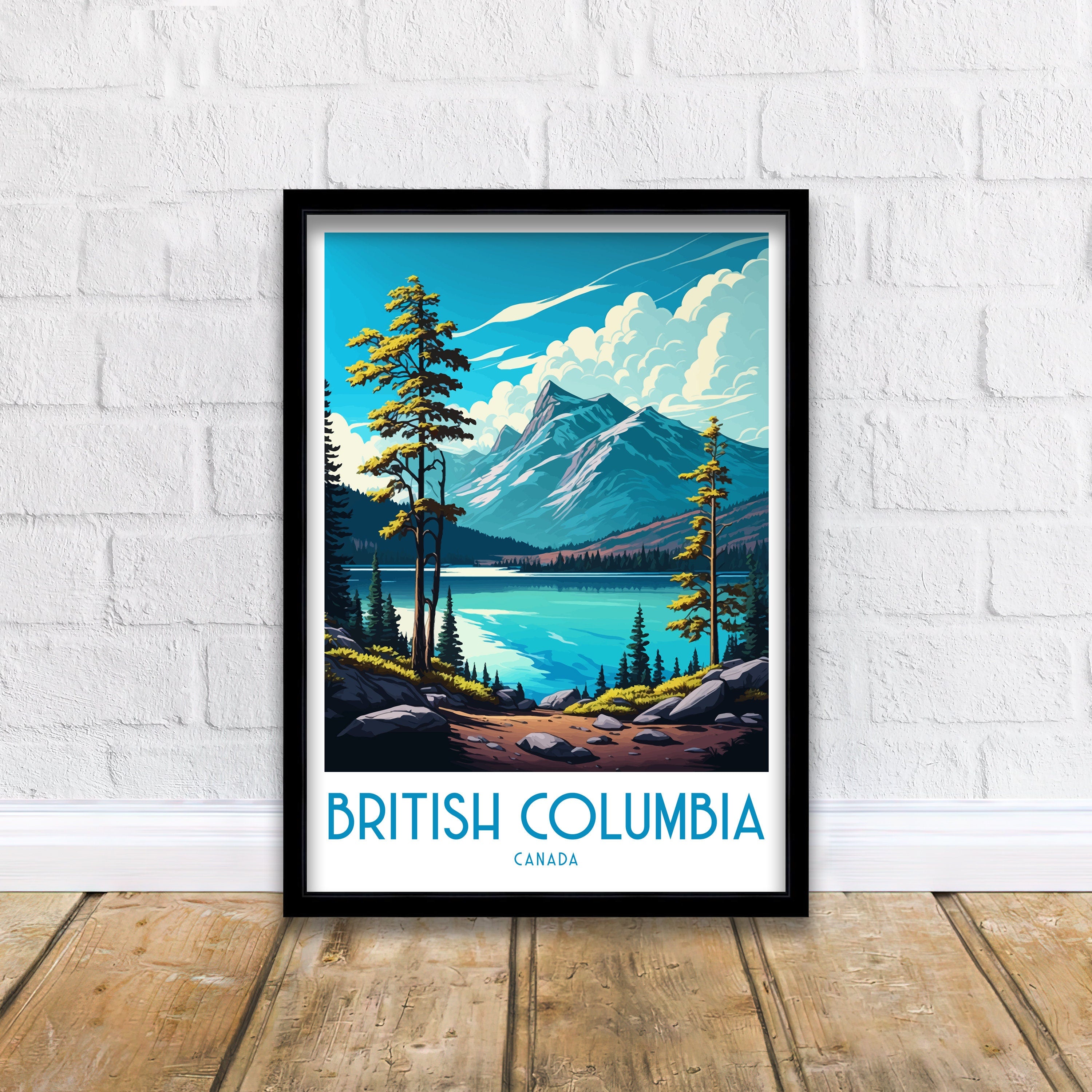 Smith Rock Oregon Travel Poster | Pacific Northwest Art Print
