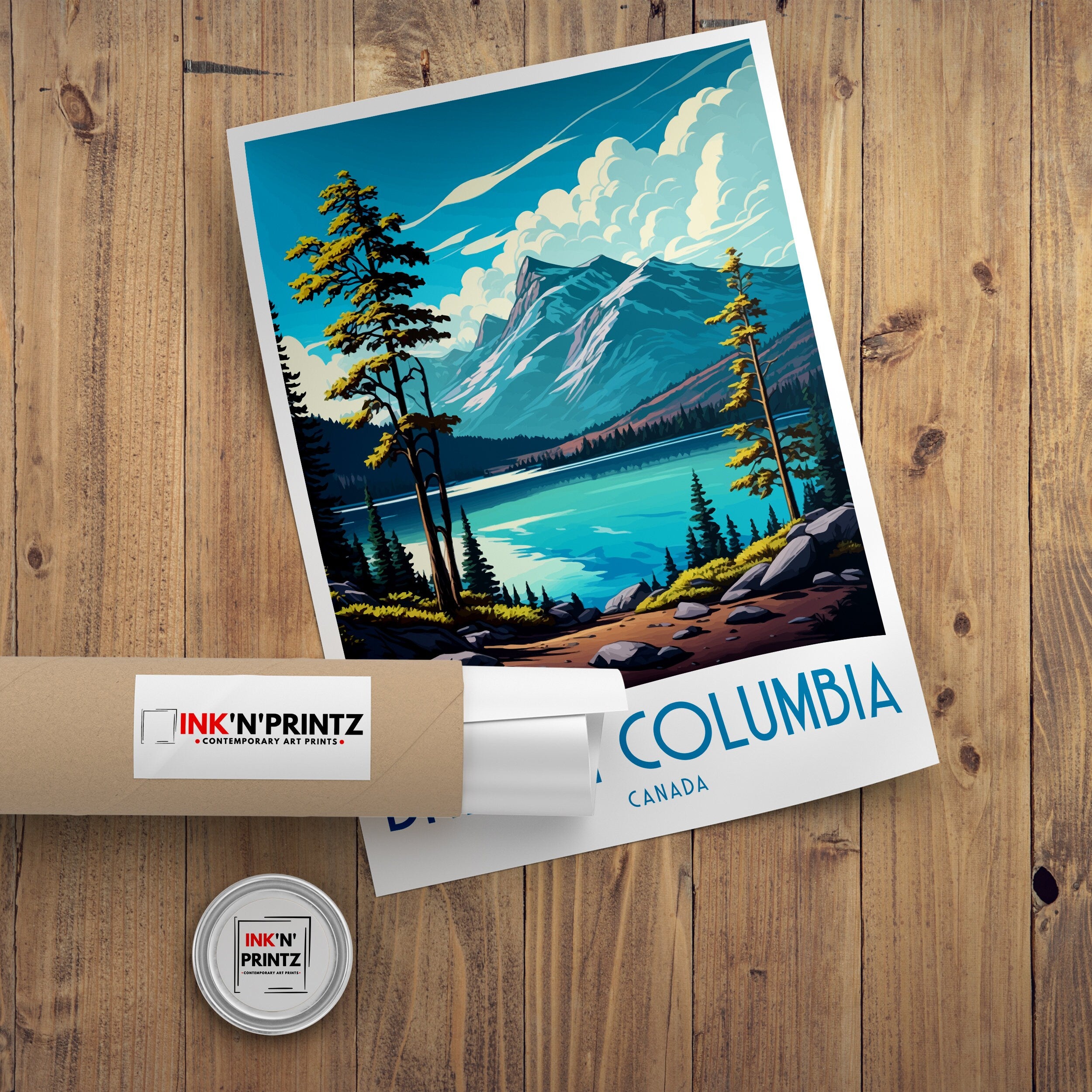 Smith Rock Oregon Travel Poster | Pacific Northwest Art Print