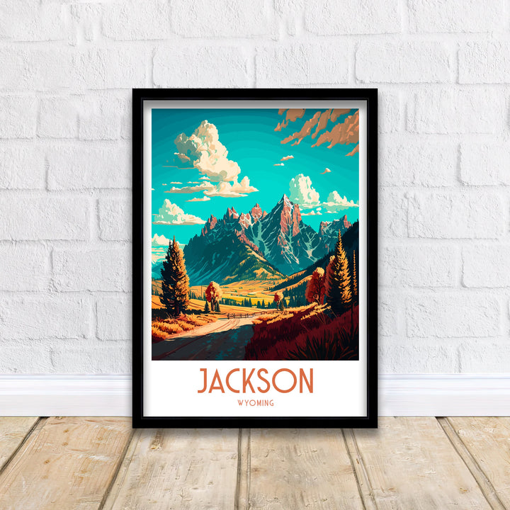 Jackson Wyoming Travel Poster