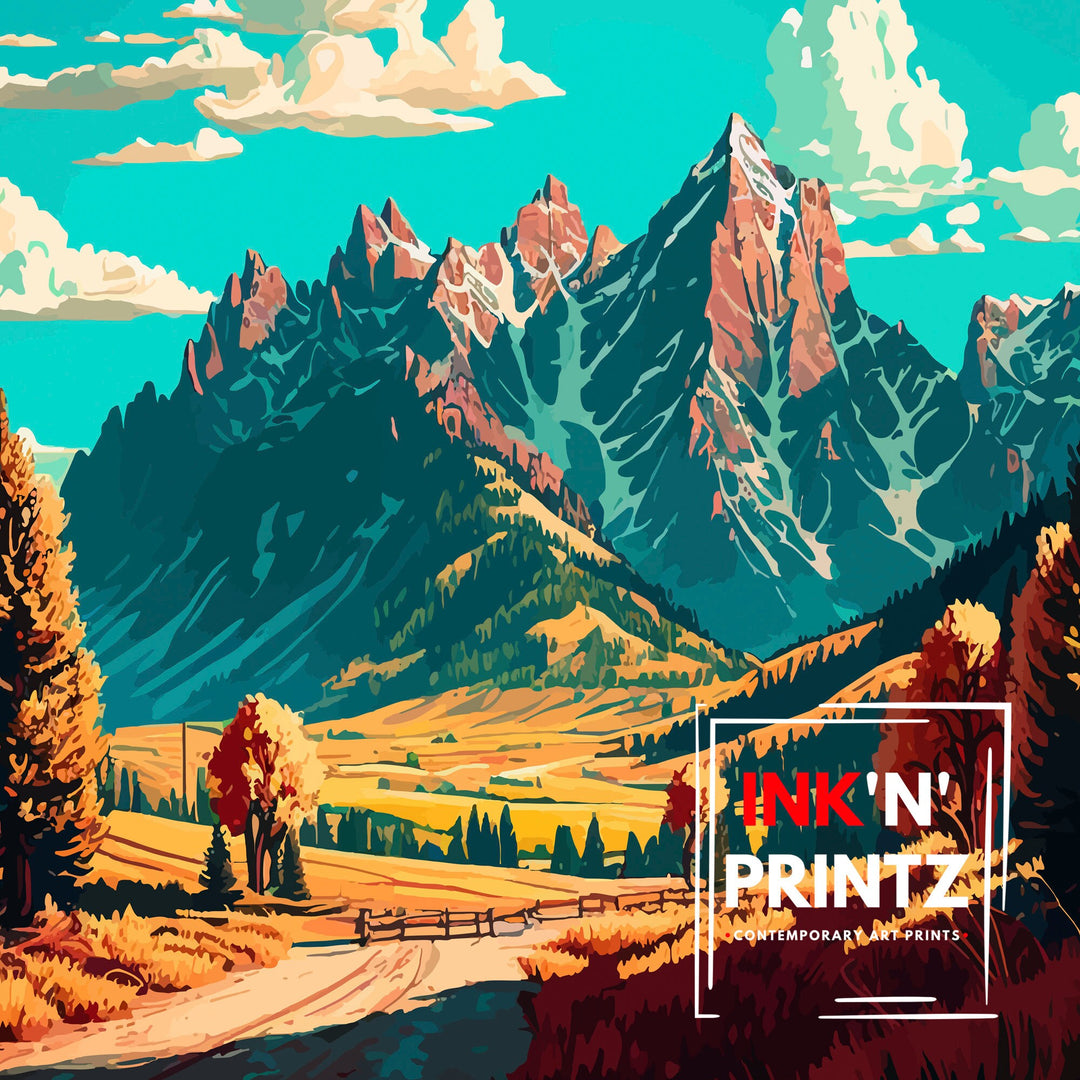 Jackson Wyoming Travel Poster