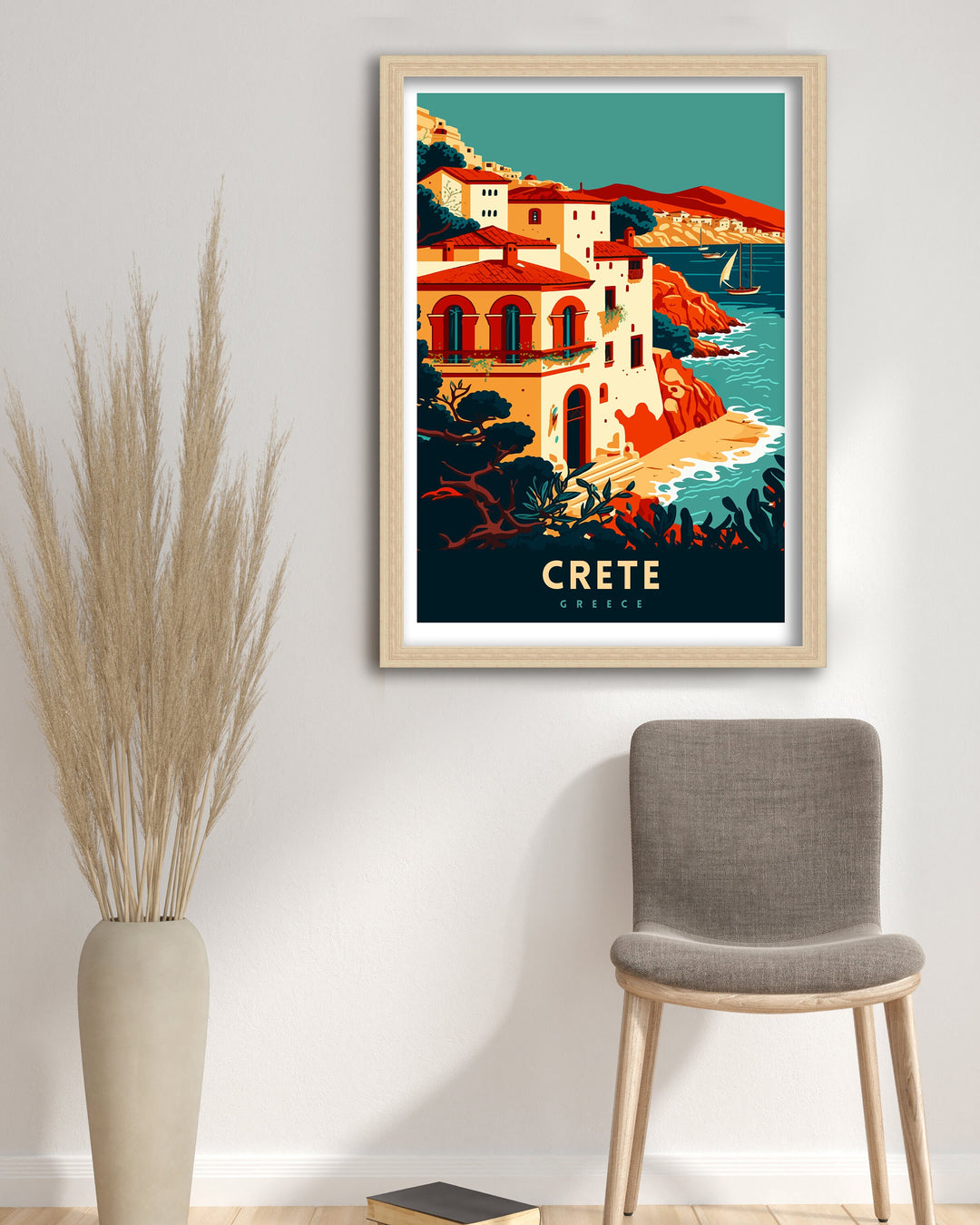 Crete Art Poster