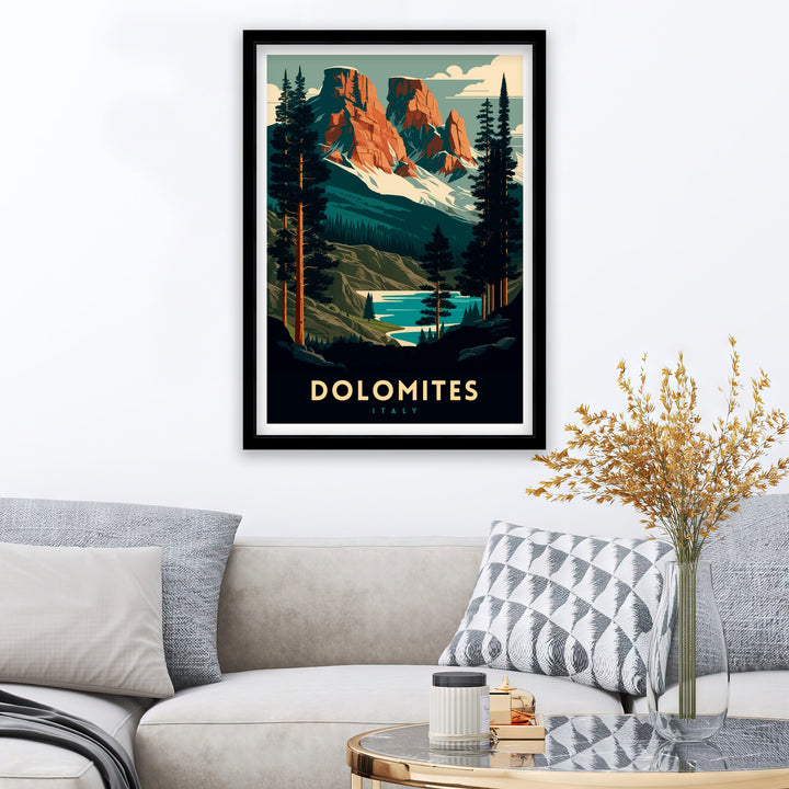 Dolomites Travel Poster