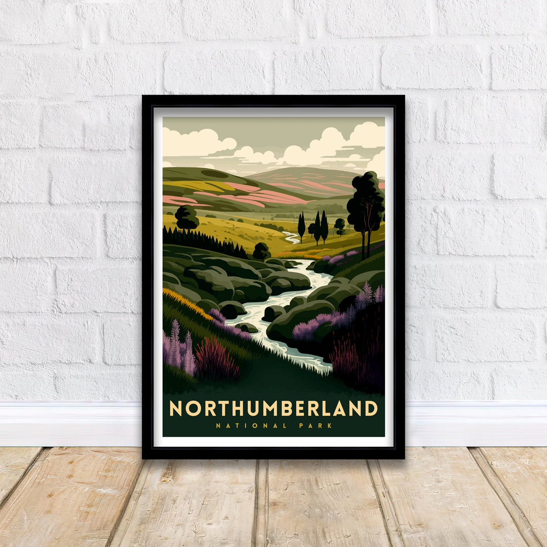 Northumberland National Park Travel Poster ,