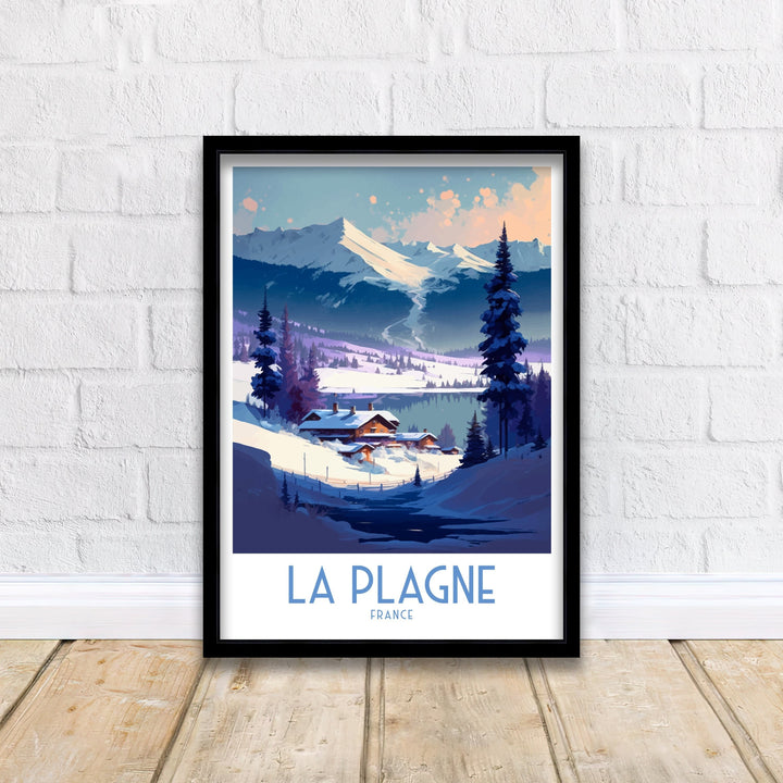 La Plagne France Travel Print