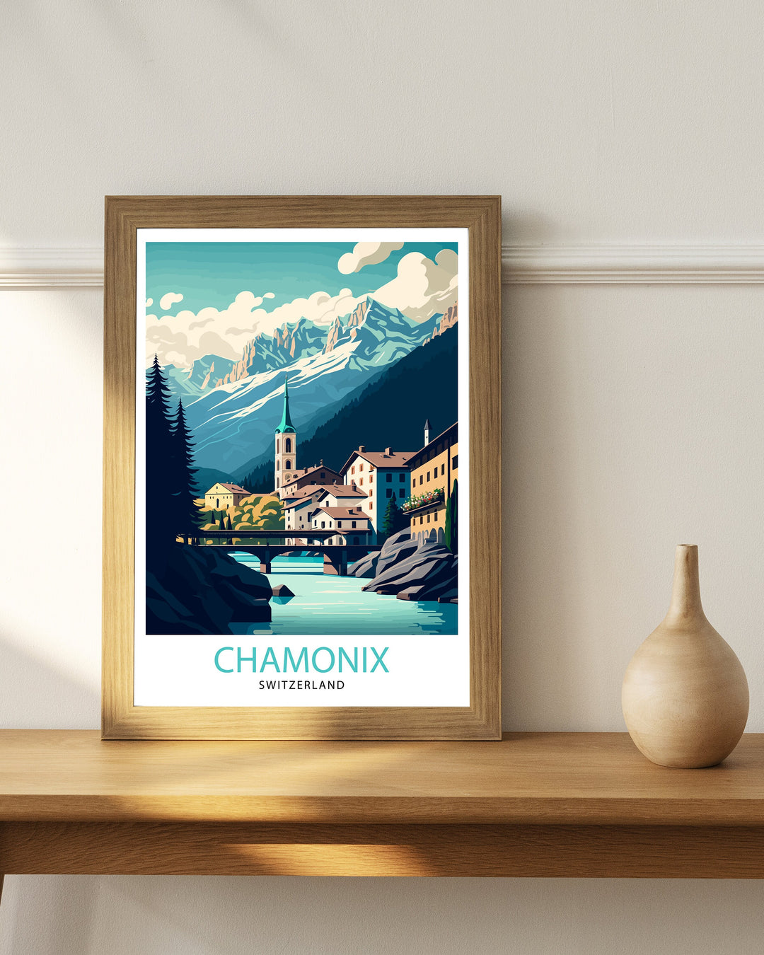 Chamonix France Travel Poster Chamonix