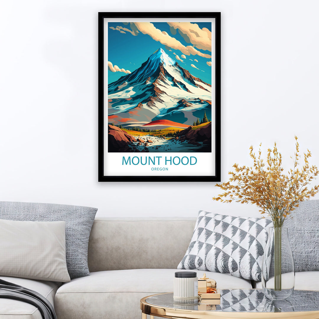 Mount Hood Travel Poster Mount Hood