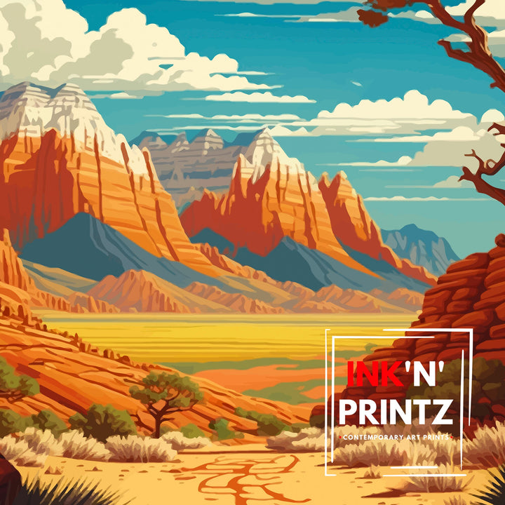 Utah National Park Travel Poster