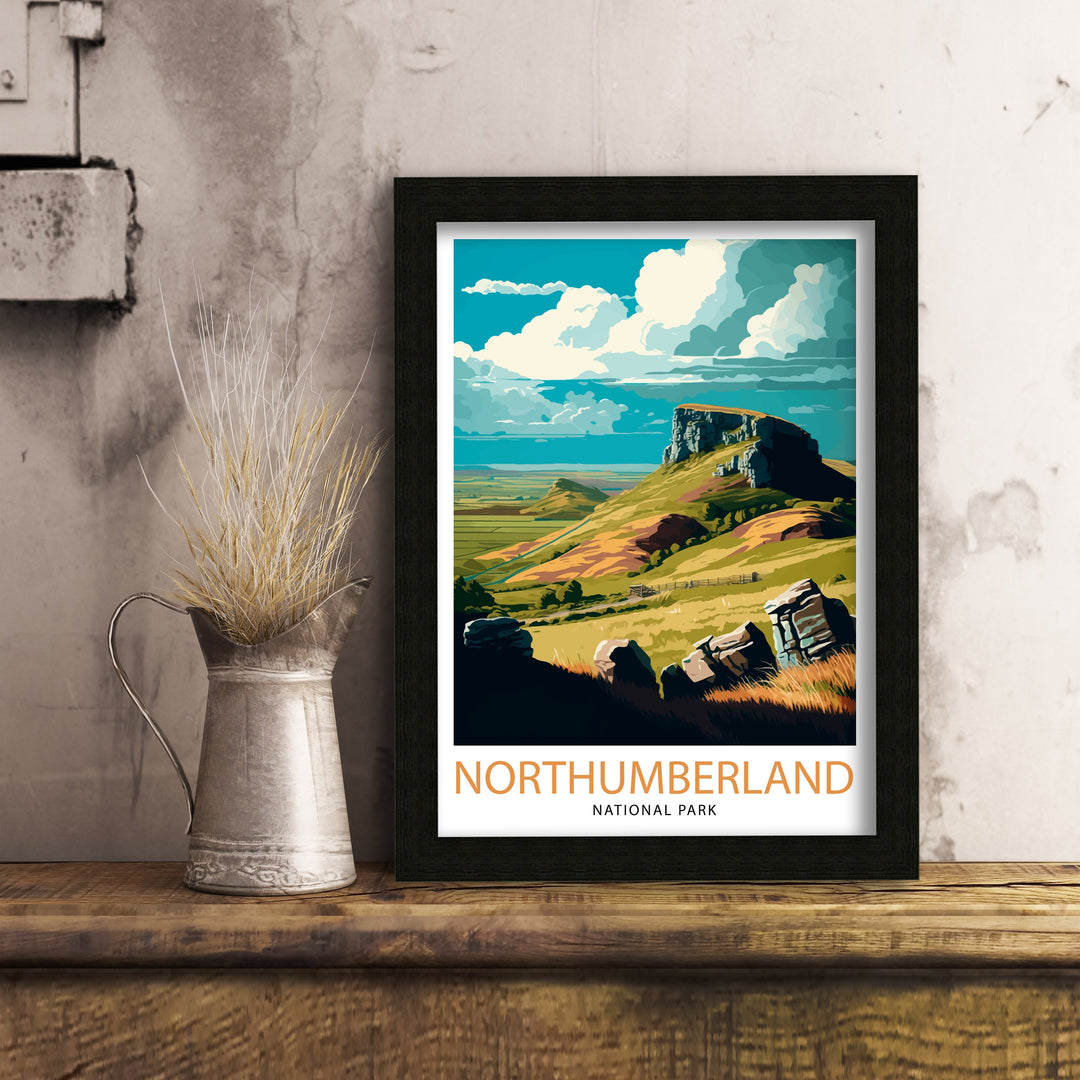 Northumberland National Park Travel Poster ,