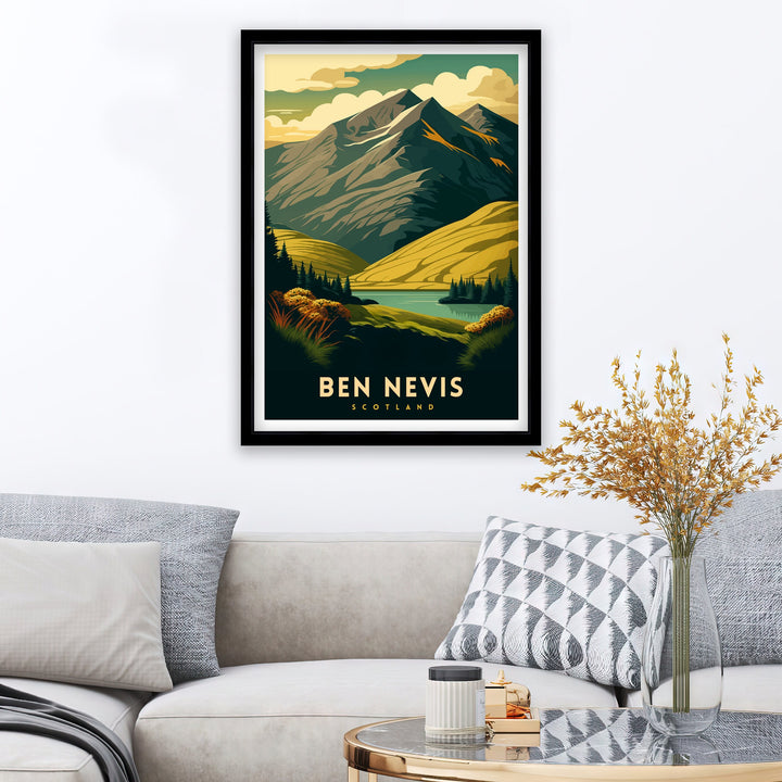 Ben Nevis Scotland Travel Poster Ben Nevis