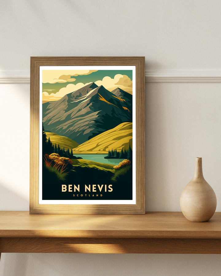 Ben Nevis Scotland Travel Poster Ben Nevis