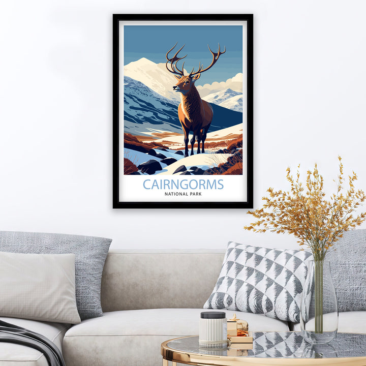 Cairngorms National Park Travel Poster