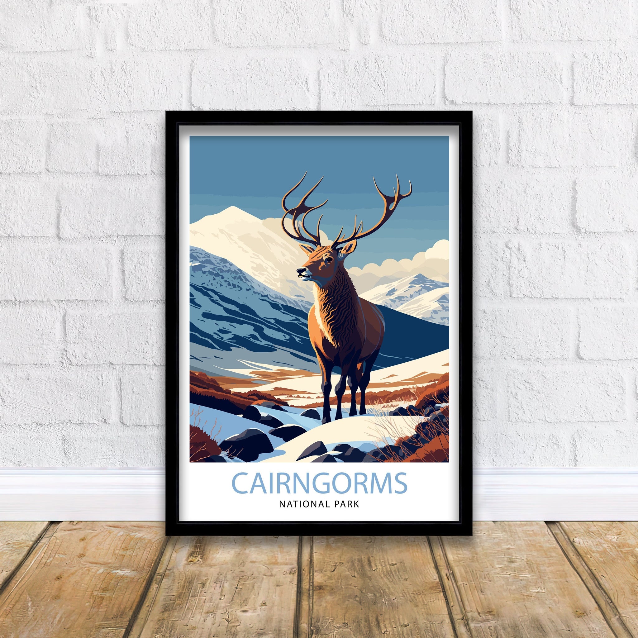 Cairngorms National Park Print | Scottish Highlands Travel Poster