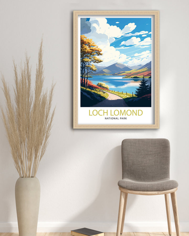 Loch Lomond Travel Poster