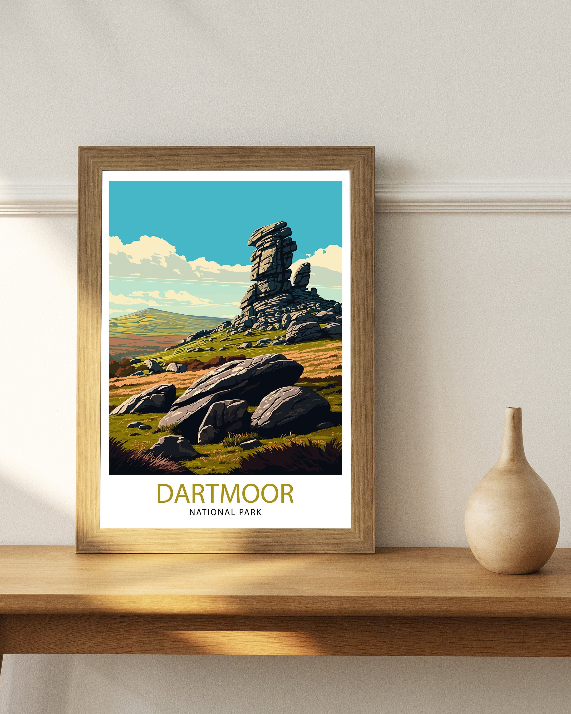 Dartmoor National Park Print | Devon Landscape Art