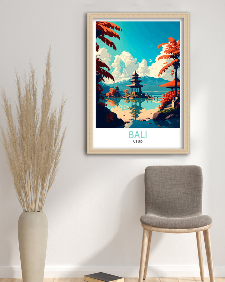 Ubud Bali Travel Poster Bali