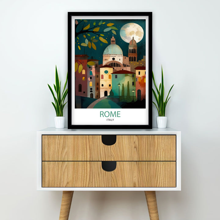 Rome Italy Travel Poster Rome Wall Art Rome Poster Italy Travel Posters Rome Art Poster Rome Italy Illustration Rome Home Living Decor