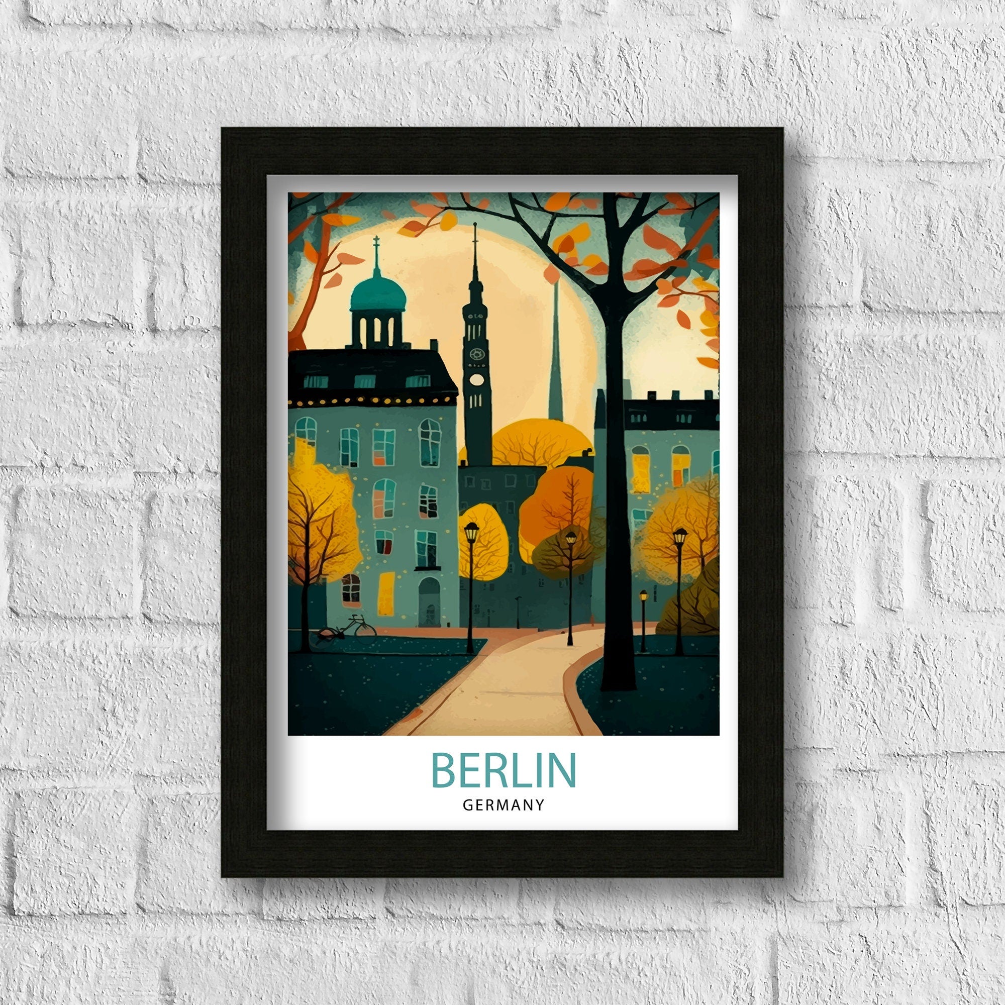 Berlin Travel Poster, Germany Art Print