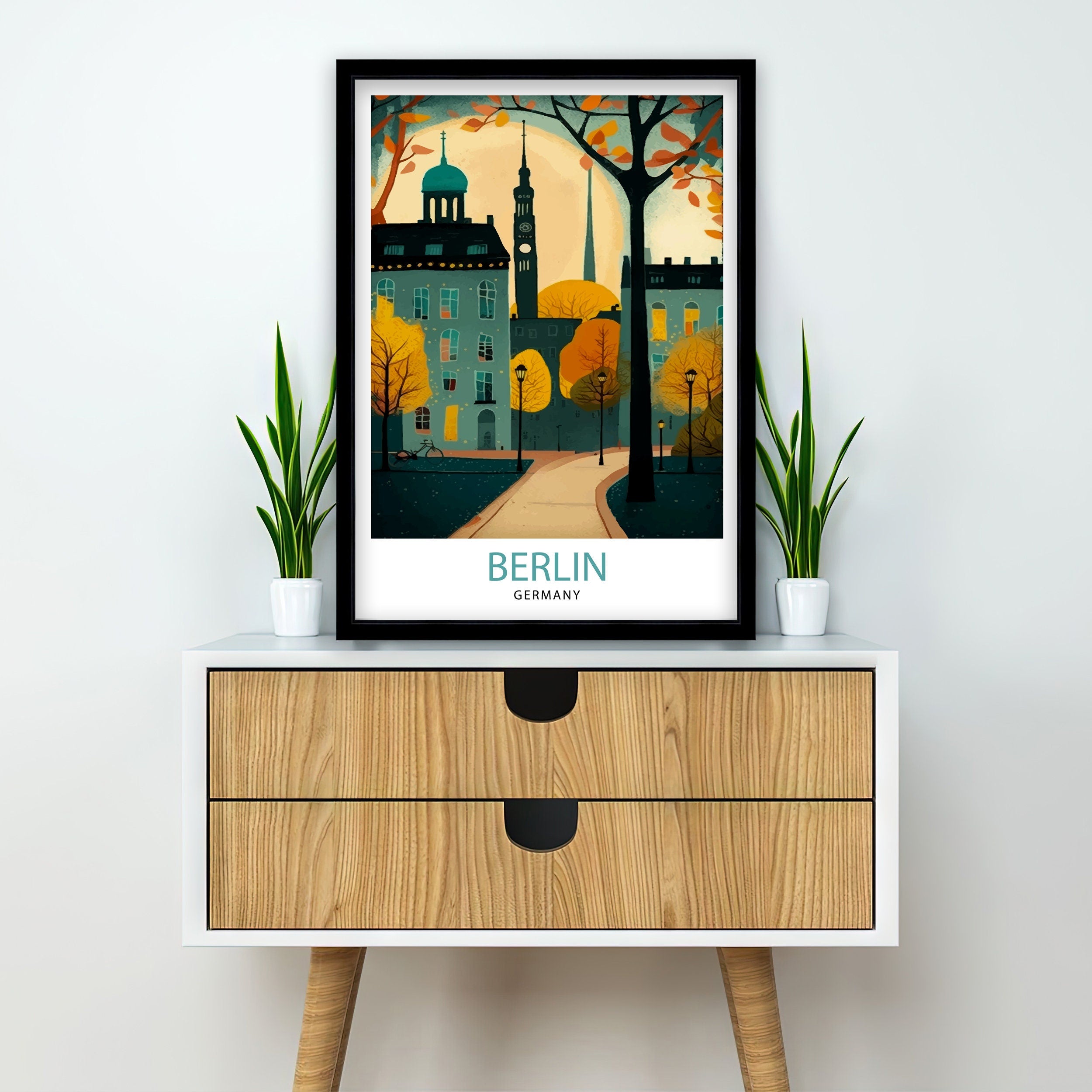 Berlin Travel Poster, Germany Art Print