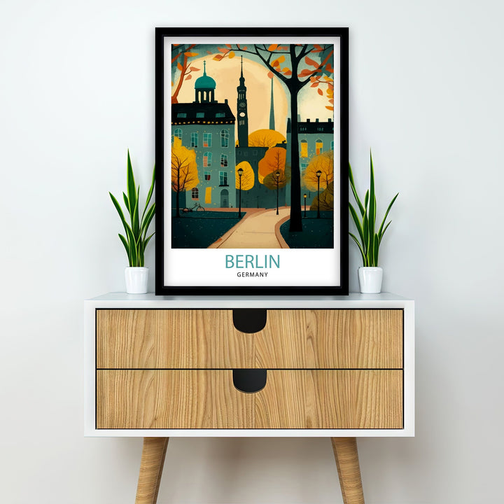 Berlin Germany Travel Poster Berlin