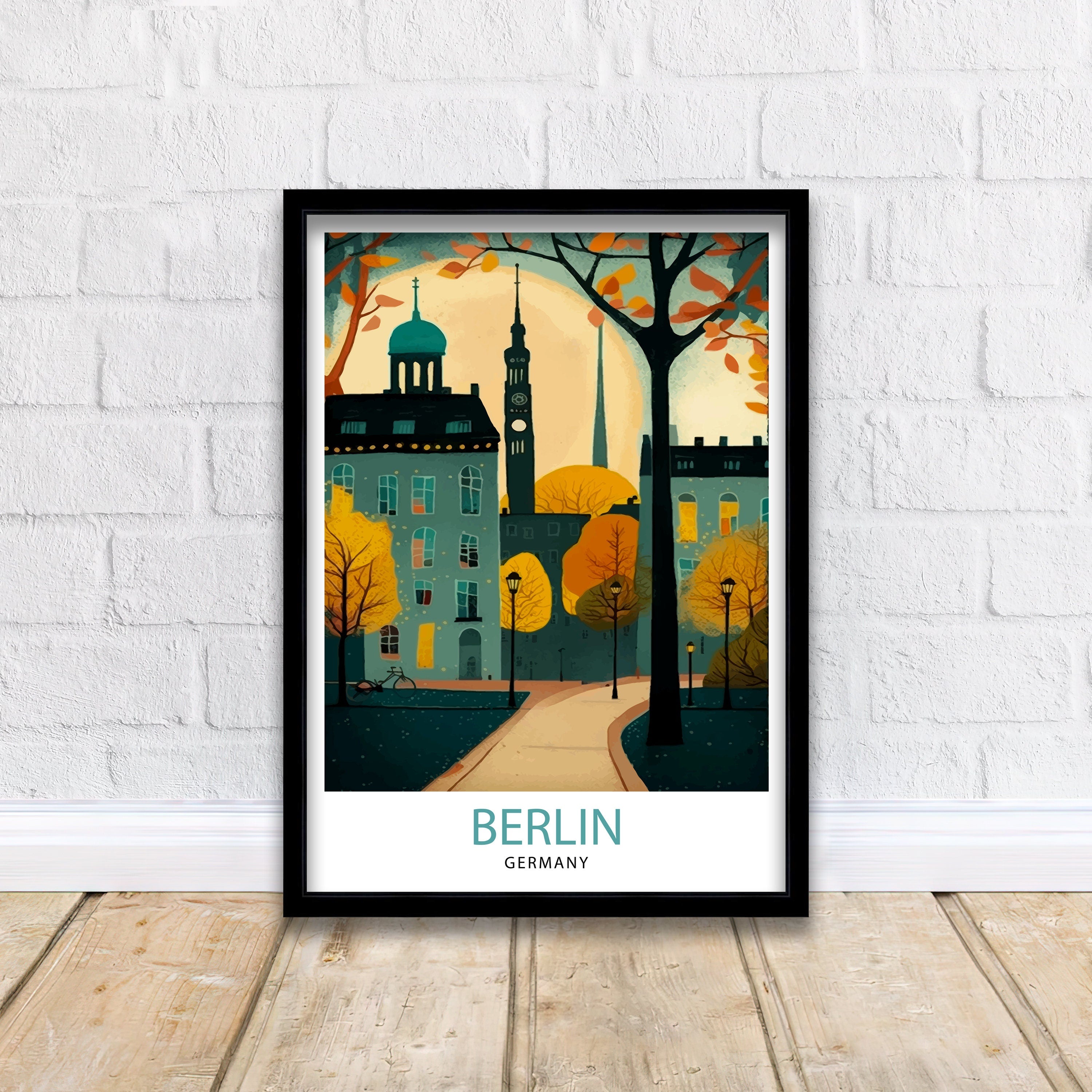 Berlin Travel Poster, Germany Art Print