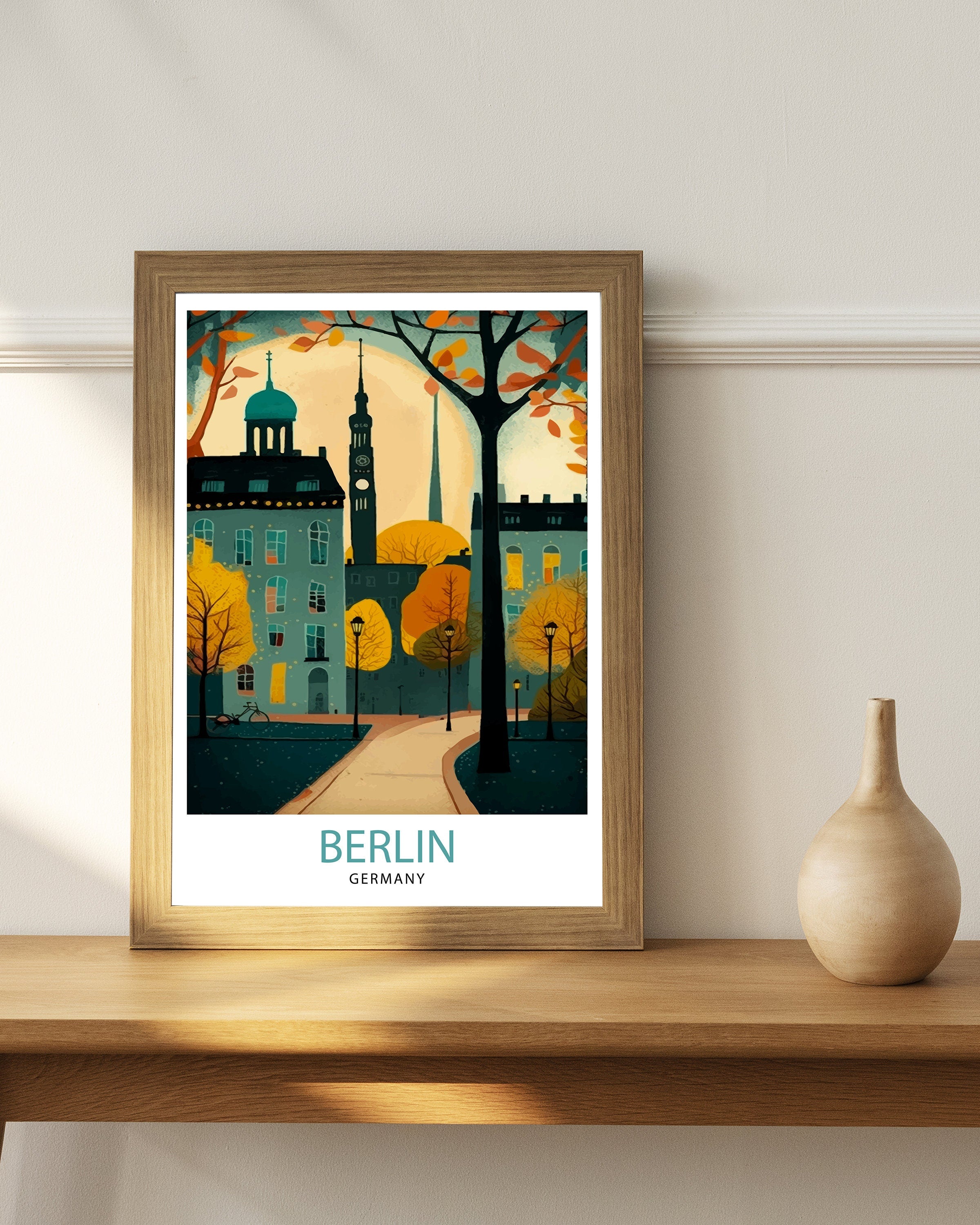 Berlin Travel Poster, Germany Art Print