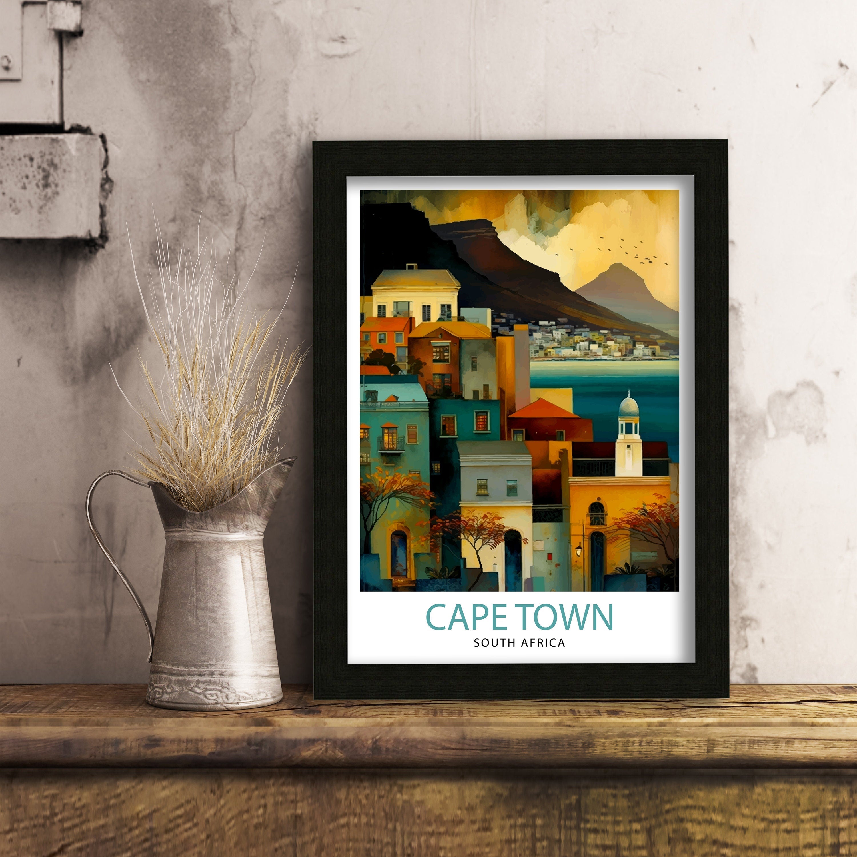 Cape Town Art Print, South Africa Travel Poster