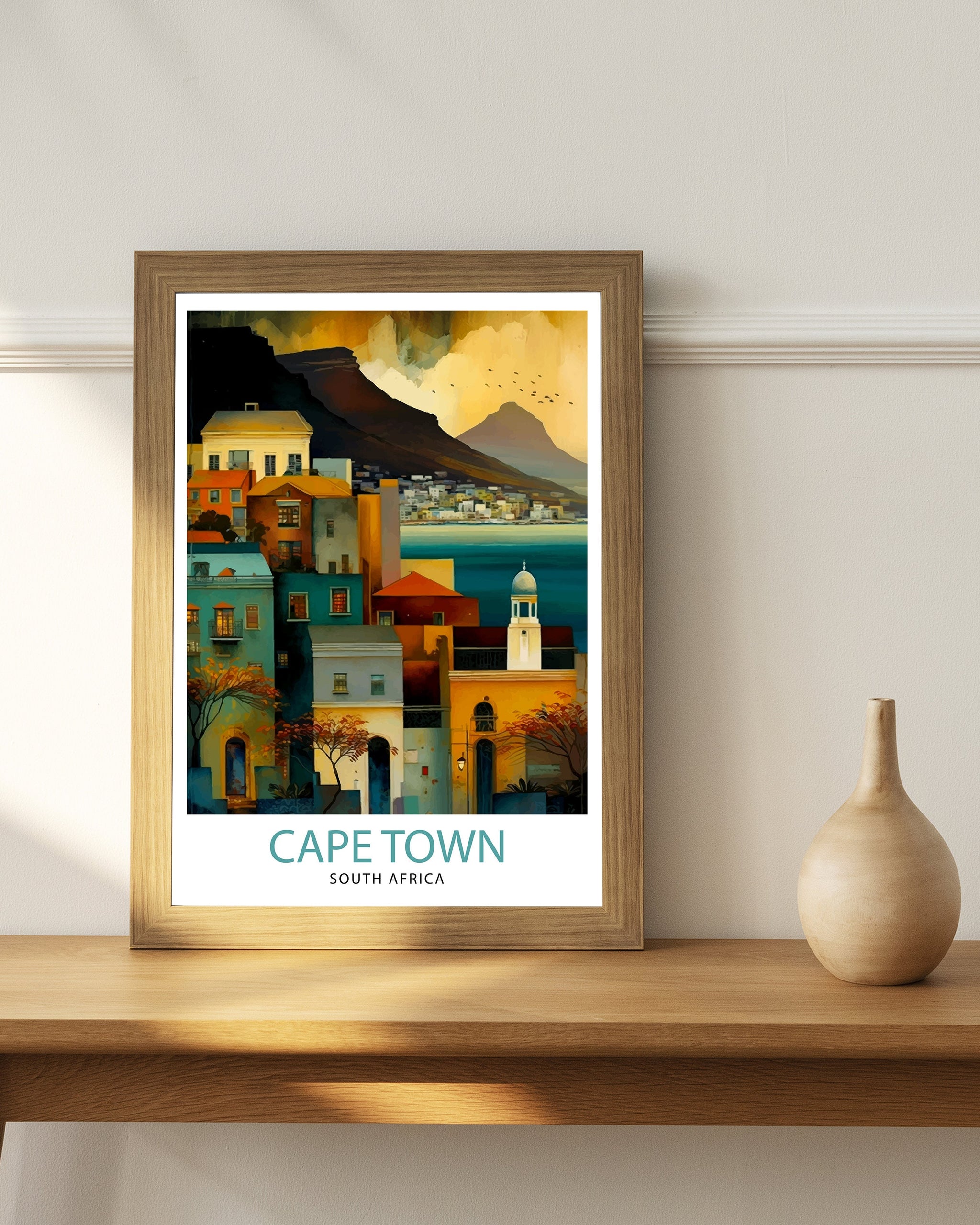 Cape Town Art Print, South Africa Travel Poster