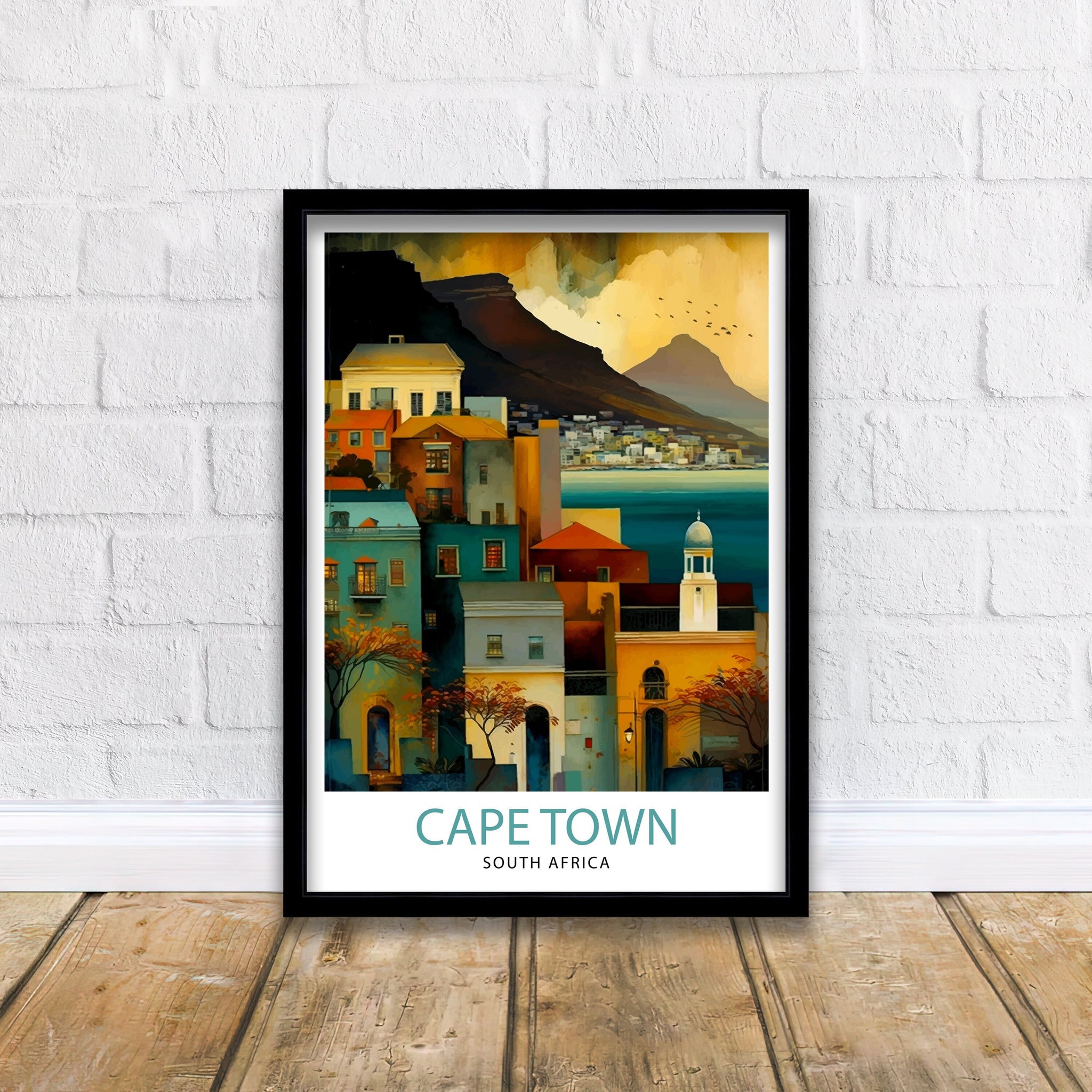 Cape Town Art Print, South Africa Travel Poster