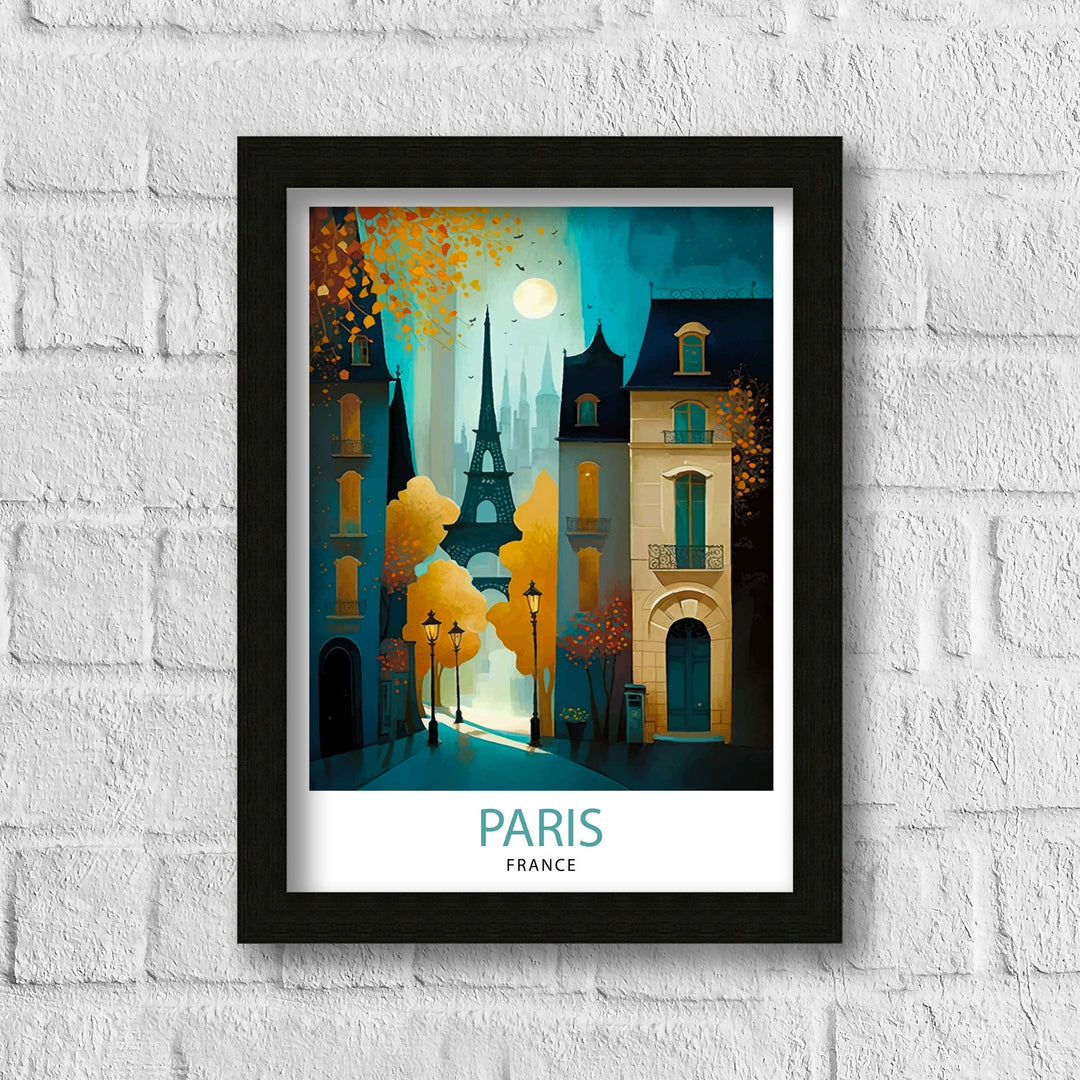 Paris France Travel Poster Paris Wall Art - Eiffel Tower Poster France Travel Posters Paris Art Poster Paris Illustration Paris