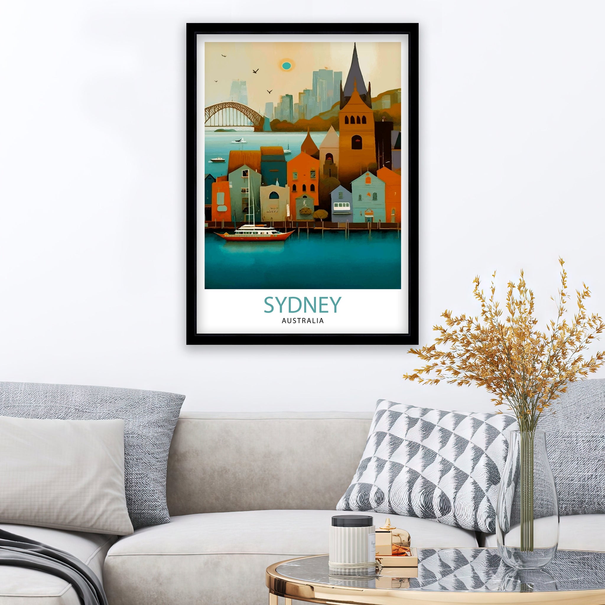 Sydney Australia Travel Poster Sydney