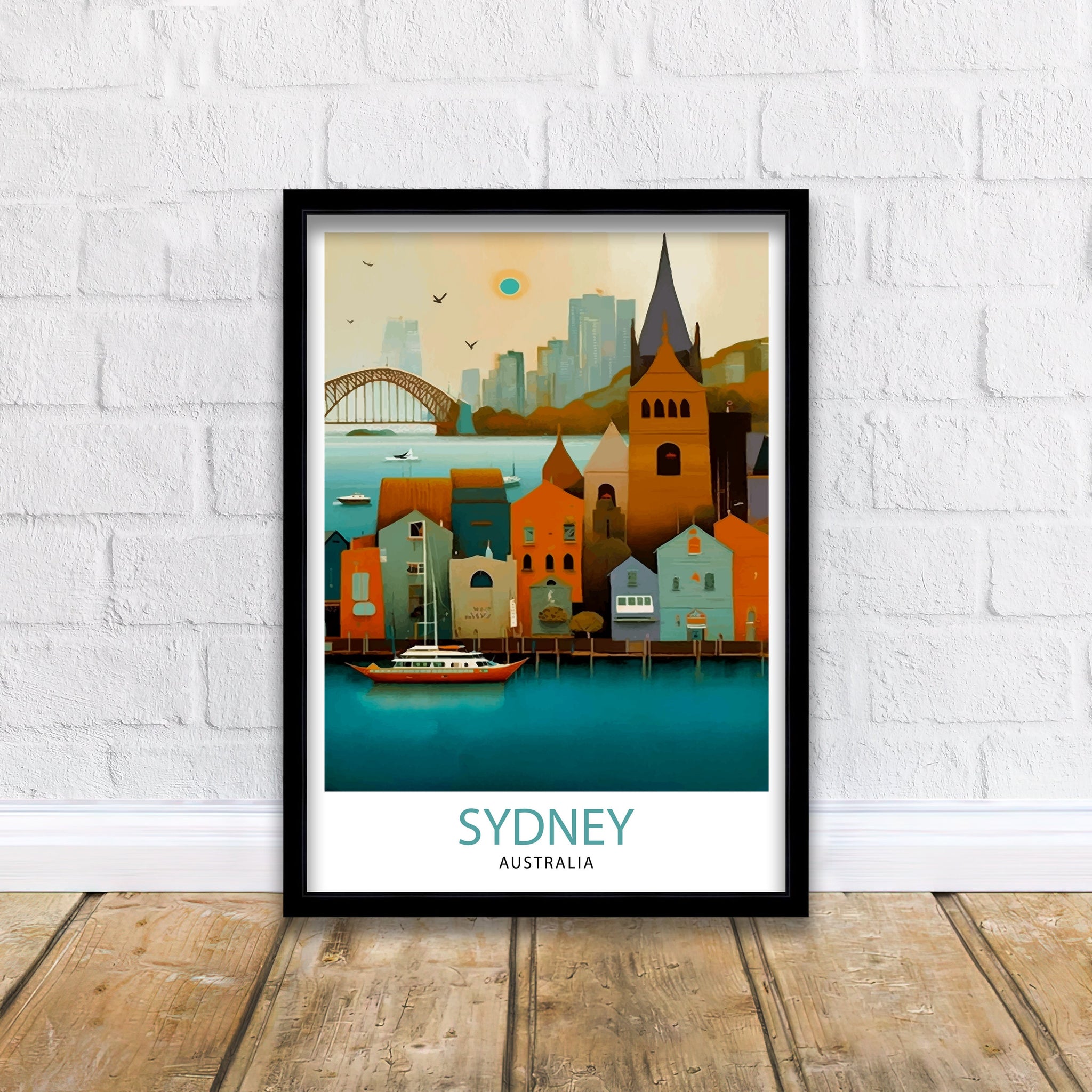 Sydney Australia Travel Poster Sydney