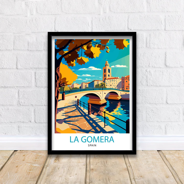 La Gomera Spain Travel Poster La Gomera Wall Art La Gomera Poster Spain Travel Posters La Gomera Art Poster La Gomera Illustration Spain Wall