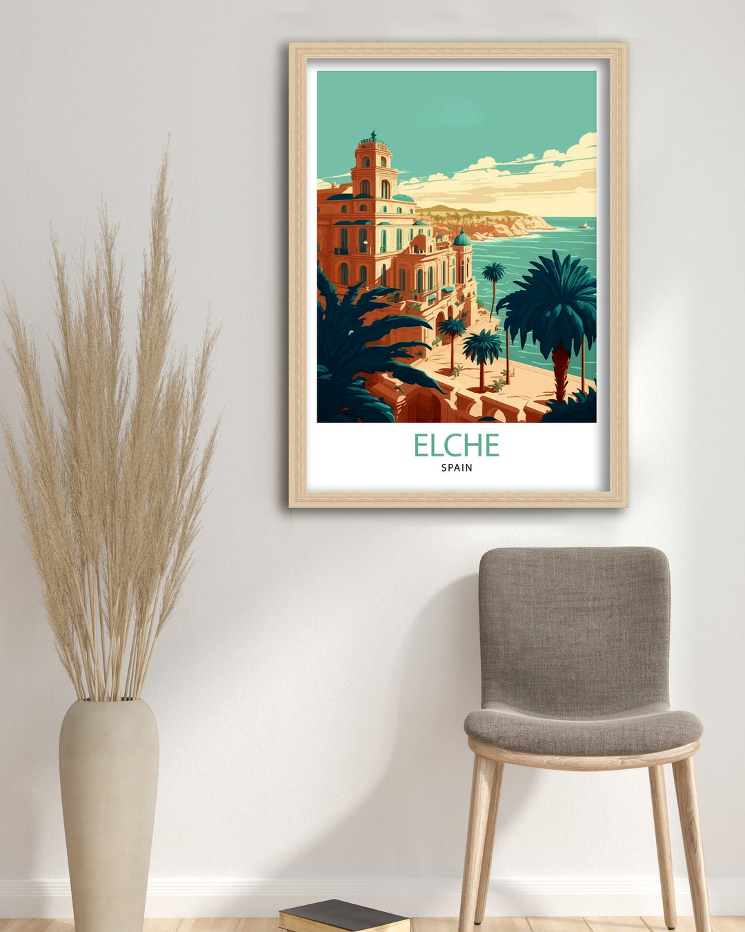 Elche Spain Travel Poster Elche