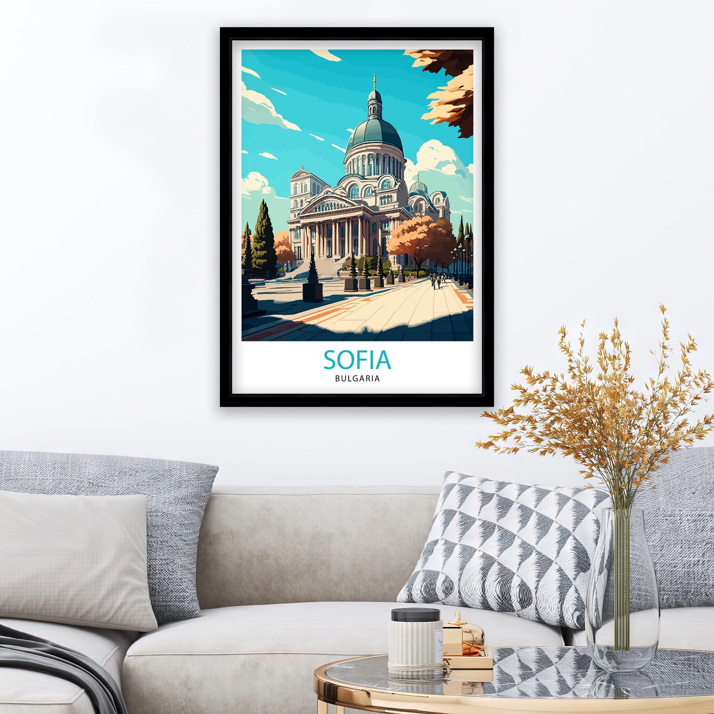Sofia Bulgaria Travel Poster Sofia
