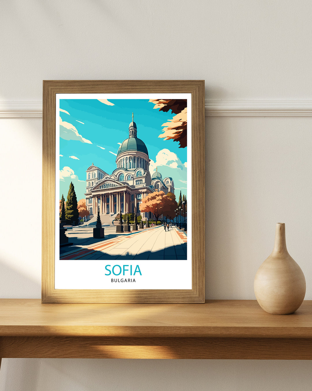 Sofia Bulgaria Travel Poster Sofia