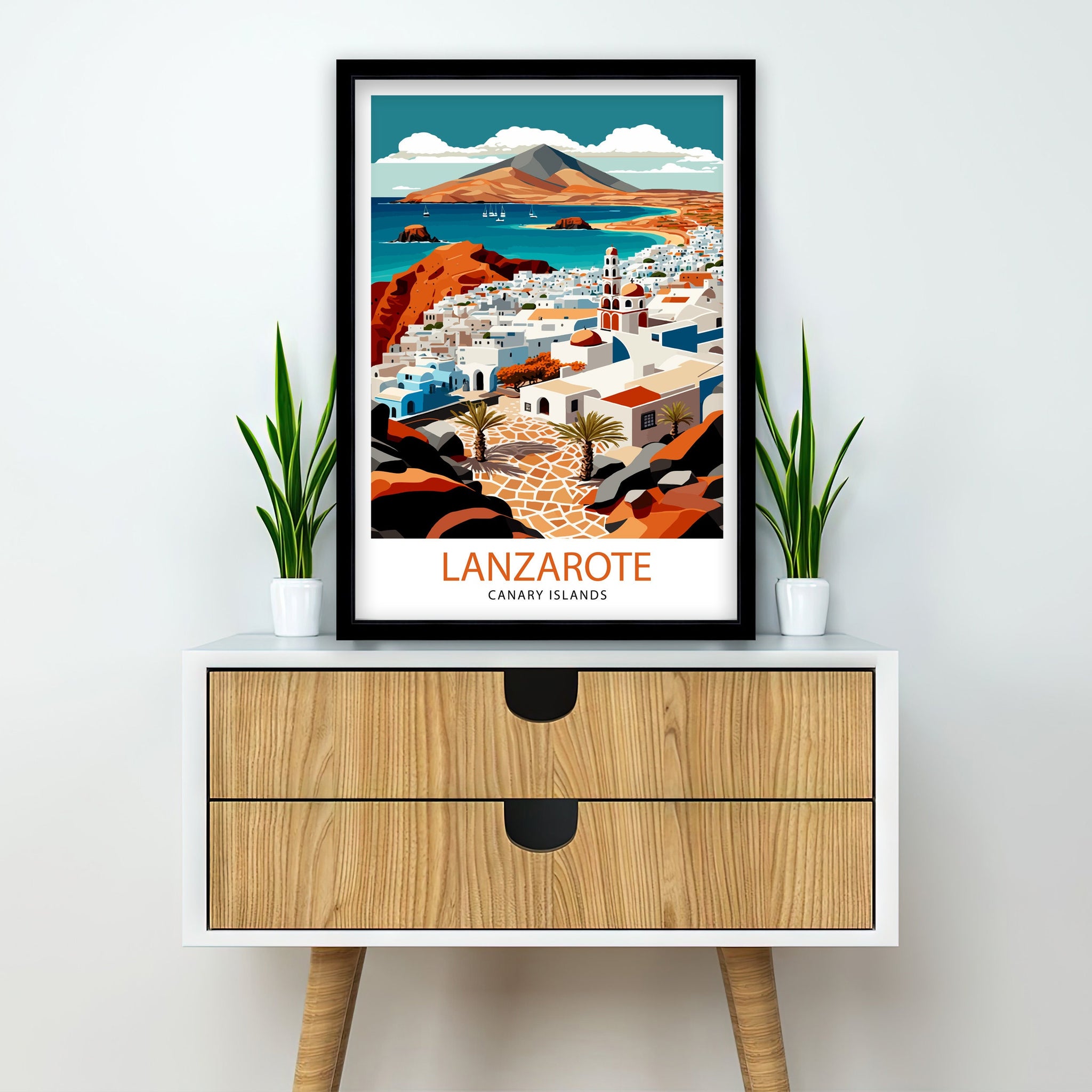 Lanzarote Travel Poster: Spain Art Print